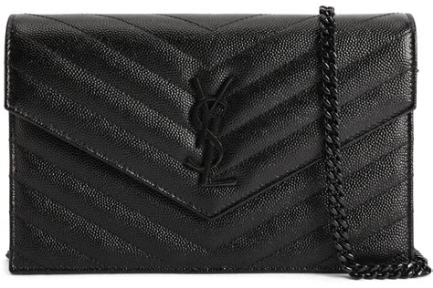 saint laurent envelope chain wallet.